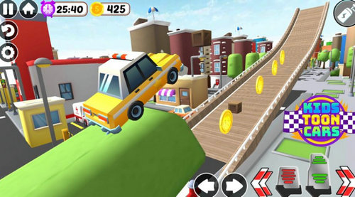 卡通汽车特技驾驶狂飙(Toon Car Stunts Driving Games)