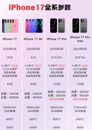 苹果17参数配置是什么(苹果17参数配置中关村)
