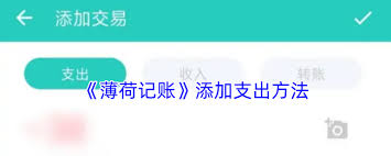 薄荷记账如何记录支出(薄荷记账)